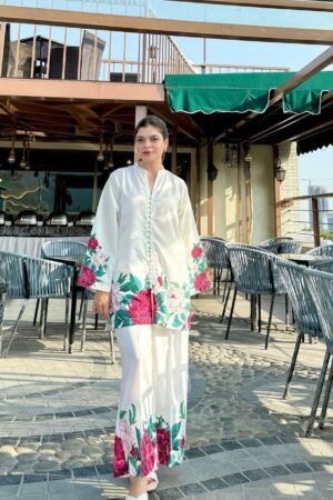 Digital Print 3pc Dress