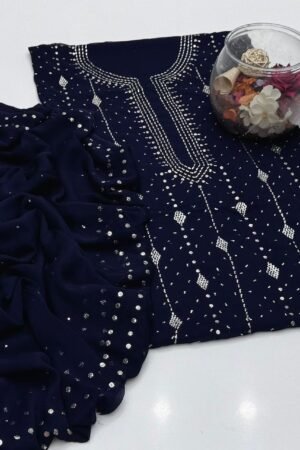 Chiffon Mukaish Work 2PC