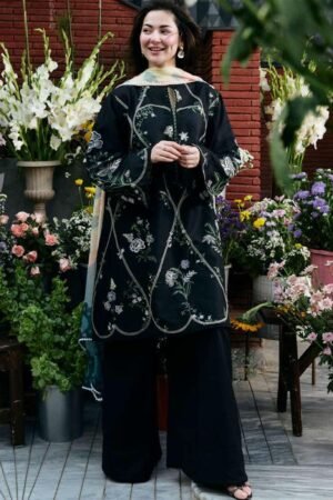 Dhanak Embroidered 3pc Dress