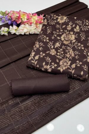 DHANAK EMBROIDERED 3PC DRESS