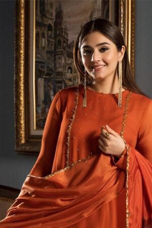 Premium Organza Handmade 3Pc Dress