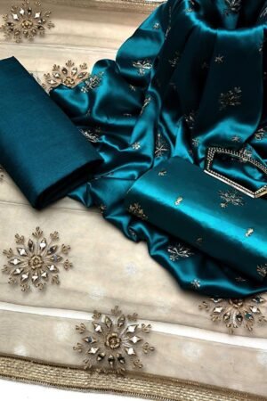 Shamooz Silk 3Pc Embroidered Dress