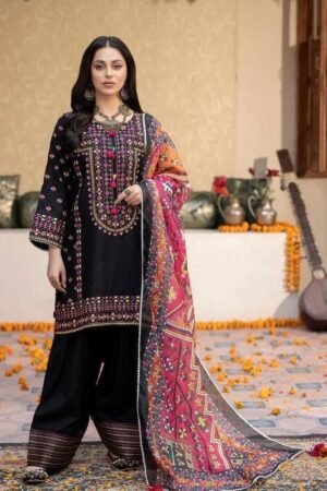 Unstitch Dhanak  3PC Dress