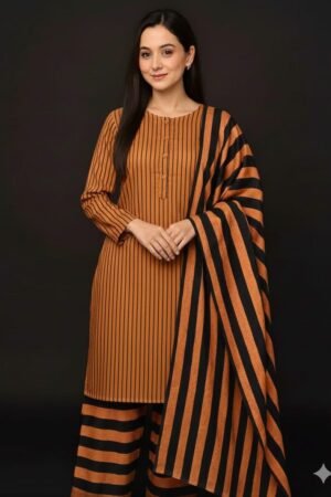 SOFT KHADDI KHADDAR 3PC DRESS