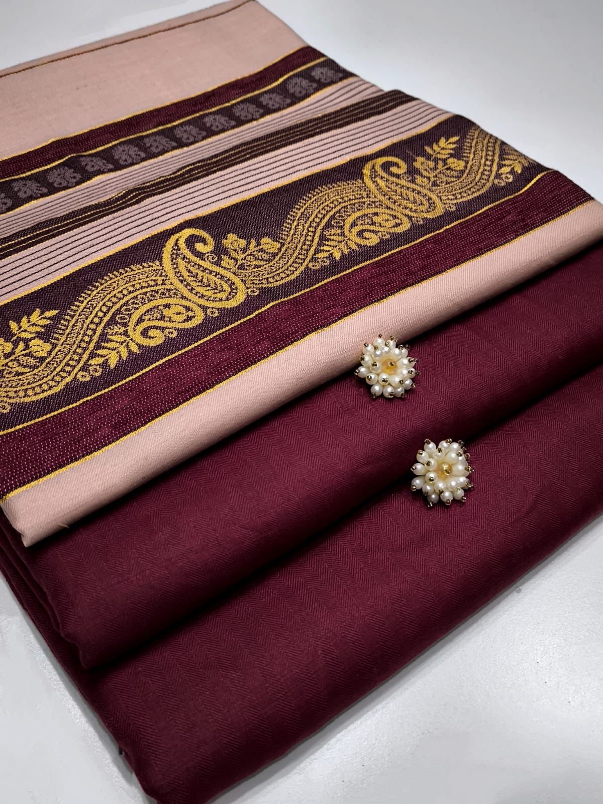 Luxury Jacquard Shawl Wool Suiting – 3PC - Image 8