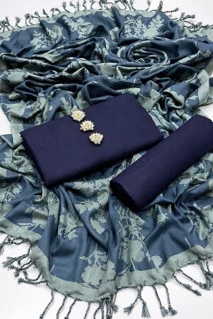 Original Khaadi Both-Side Jacquard Shawl 3PC Suit