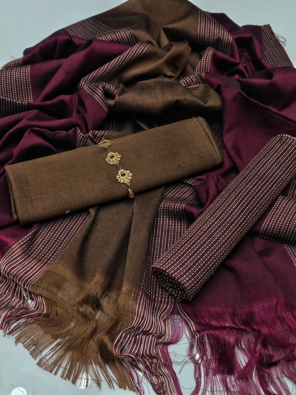 New Collection 2026 – Sussi Fabric 3PC Suit with Jacquard Shawl - Image 5