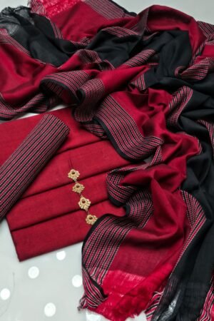 New Collection 2026 – Sussi Fabric 3PC Suit with Jacquard Shawl