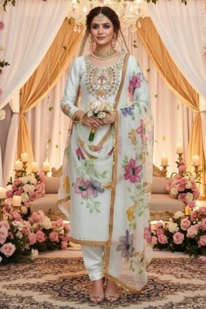 PAINT Collection – Indian Organza Heavy Handwork 3PC Suit