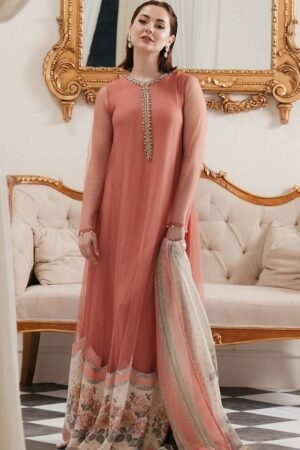 Shamoze Silk 3-Piece Fancy Dress with Digital Print