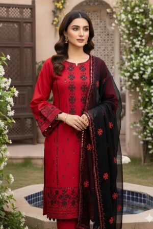 Cross Stitch Sunflower Lawn Cotton 3PC Suit