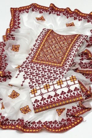 Aari Balochi Embroidered 3PC Cotton Lawn Dress