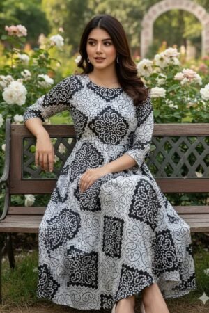 Shamoz Silk Chunnri Digital Print 2PC Dress