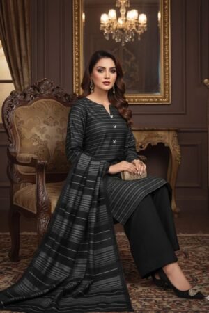 Khaddi Lawn 3PC Unstitched Suit – 2.5m Each