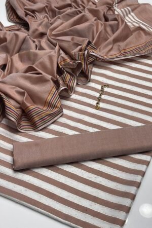 Khaddi Lawn 3PC Unstitched Suit – 2.5m Shirt, Trouser & Dupatta