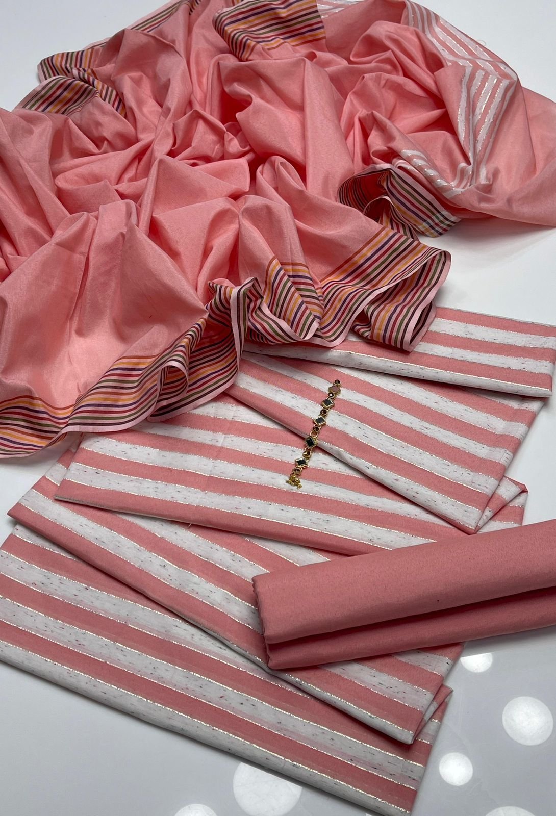 Khaddi Lawn 3PC Unstitched Suit – 2.5m Shirt, Trouser & Dupatta - Image 5